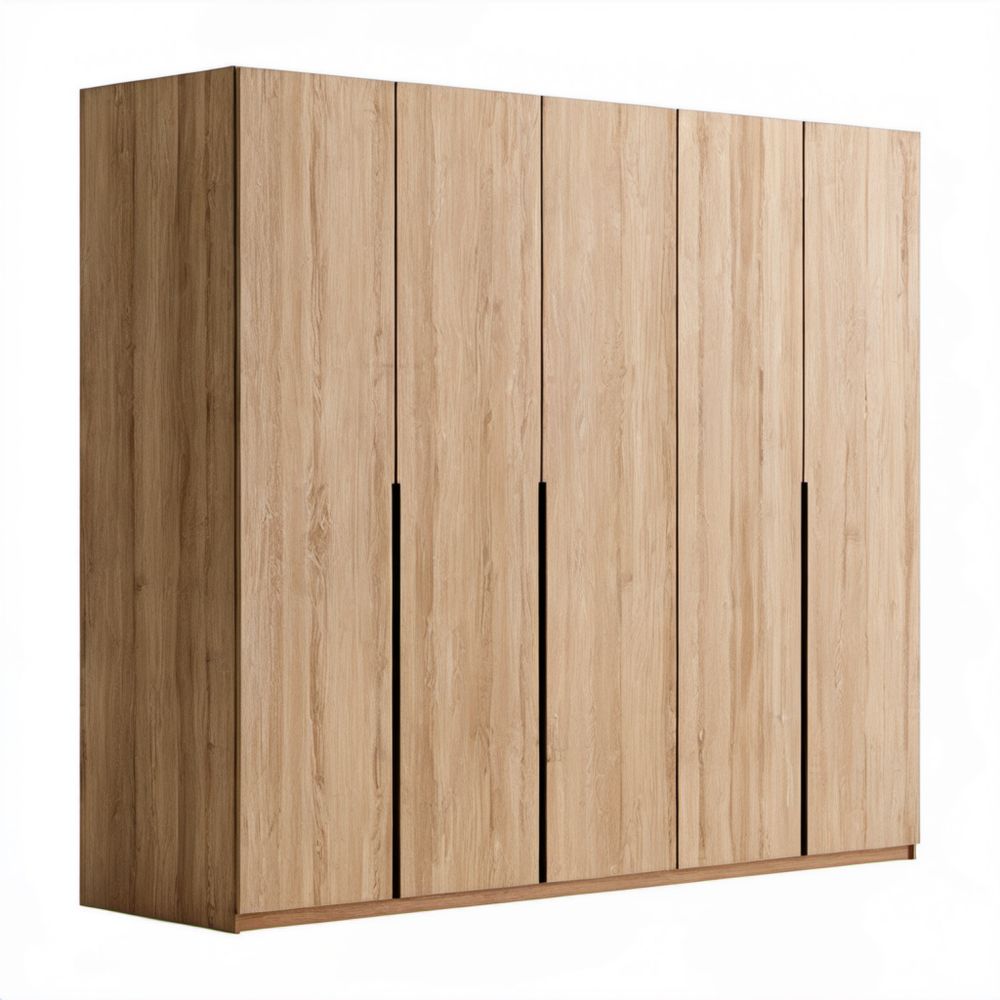 Szafa ubraniowa 6-drzwiowa dąb sonoma z płyty wiórowej laminowanej, 270 x 60 x 220 cm